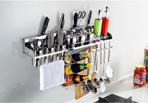 卡貝廚房置物架 304不銹鋼免打孔收納，廚房整潔與效率的雙贏之選